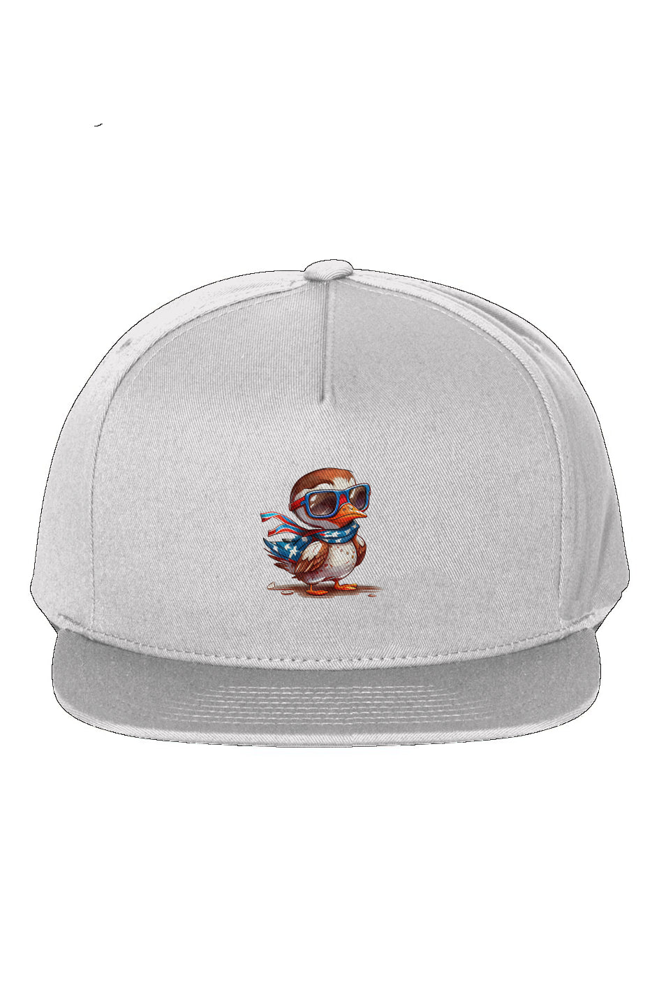 Red, White, And Blue - 4th of July - Flyin Eagle -5-Panel Cotton Twill Snapback Cap