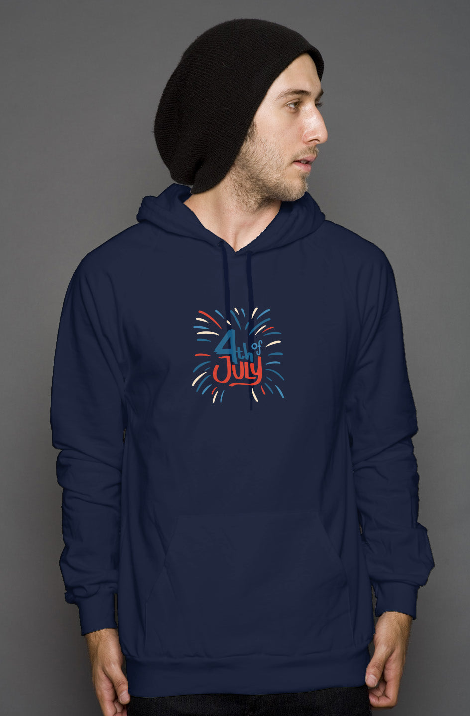 Red, White, And Blue - 4th of July - I Bleed USA - pullover hoody