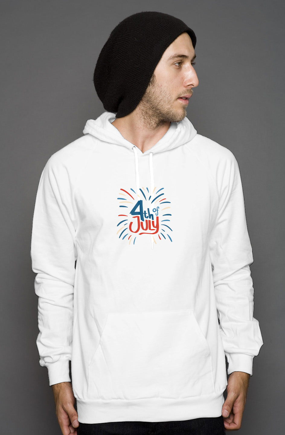 Red, White, And Blue - 4th of July - I Bleed USA - pullover hoody