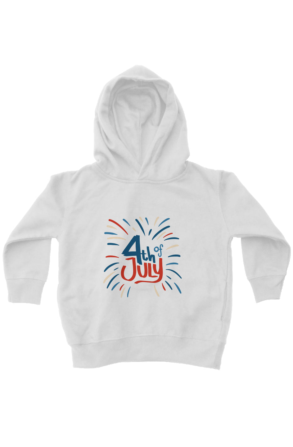 Red, White, And Blue - 4th of July - I Bleed USA - kids fleece pullover hoodie