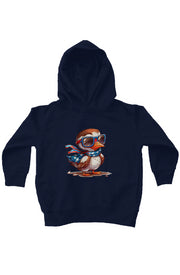 Red, White, And Blue - 4th of July - Flyin Eagle - kids fleece pullover hoodie