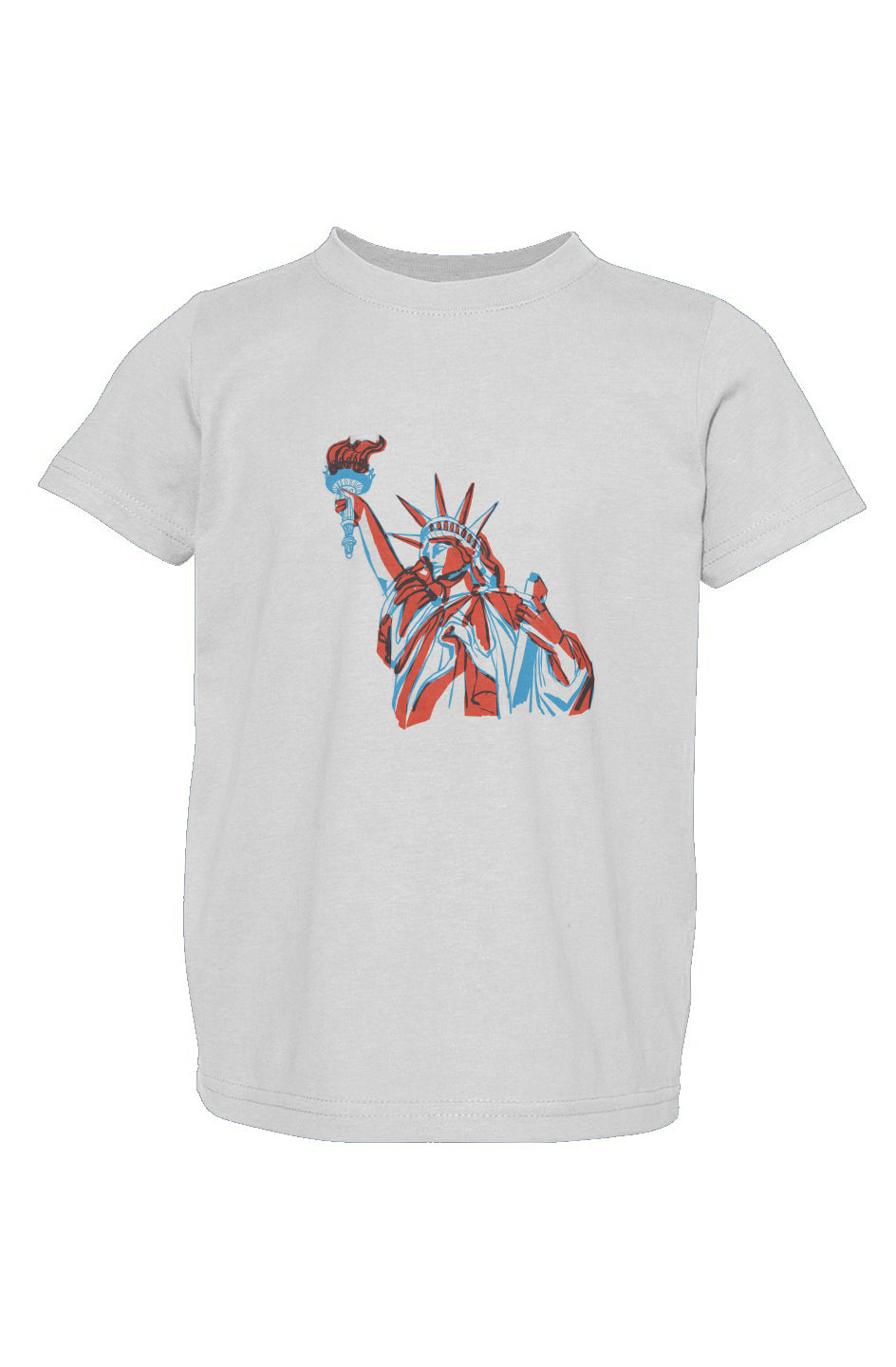 Red, White, And Blue - 4th of July - Lady Liberty - Toddler Fine Jersey Tee