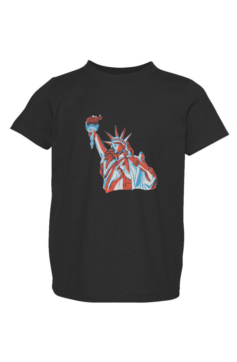 Red, White, And Blue - 4th of July - Lady Liberty - Toddler Fine Jersey Tee