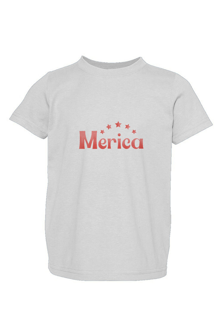 Red, White, And Blue - 4th of July - Merica - Toddler Fine Jersey Tee