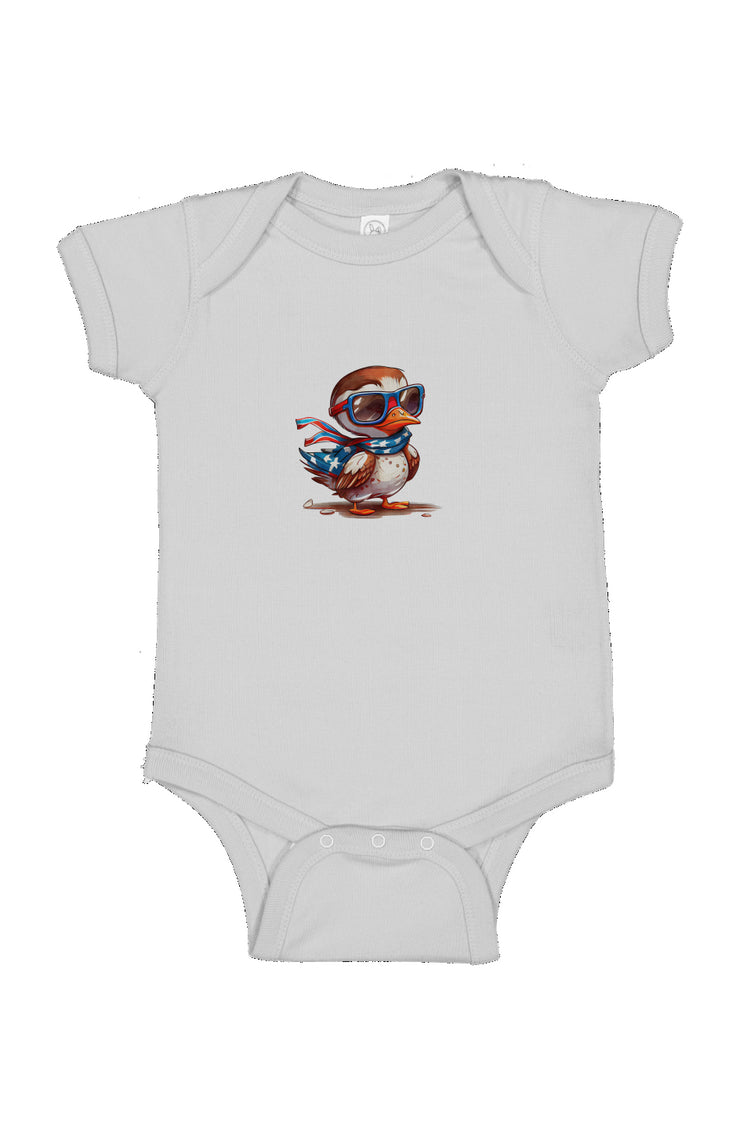 Red, White, And Blue - 4th of July - Flyin Eagle - Infant Fine Jersey Bodysuit