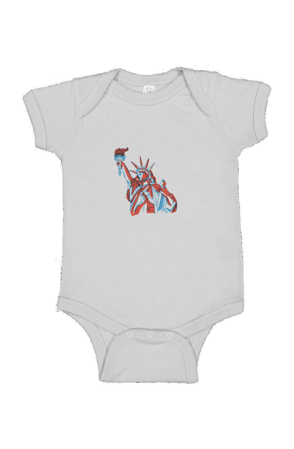 Red, White, And Blue - 4th of July - Lady Liberty - Infant Fine Jersey Bodysuit