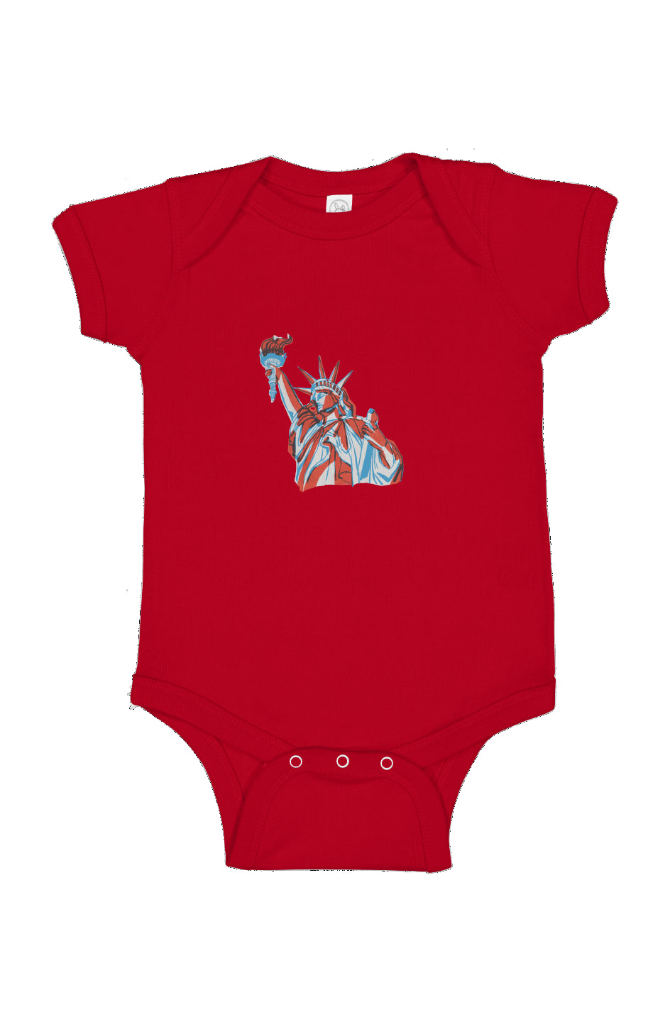 Red, White, And Blue - 4th of July - Lady Liberty - Infant Fine Jersey Bodysuit