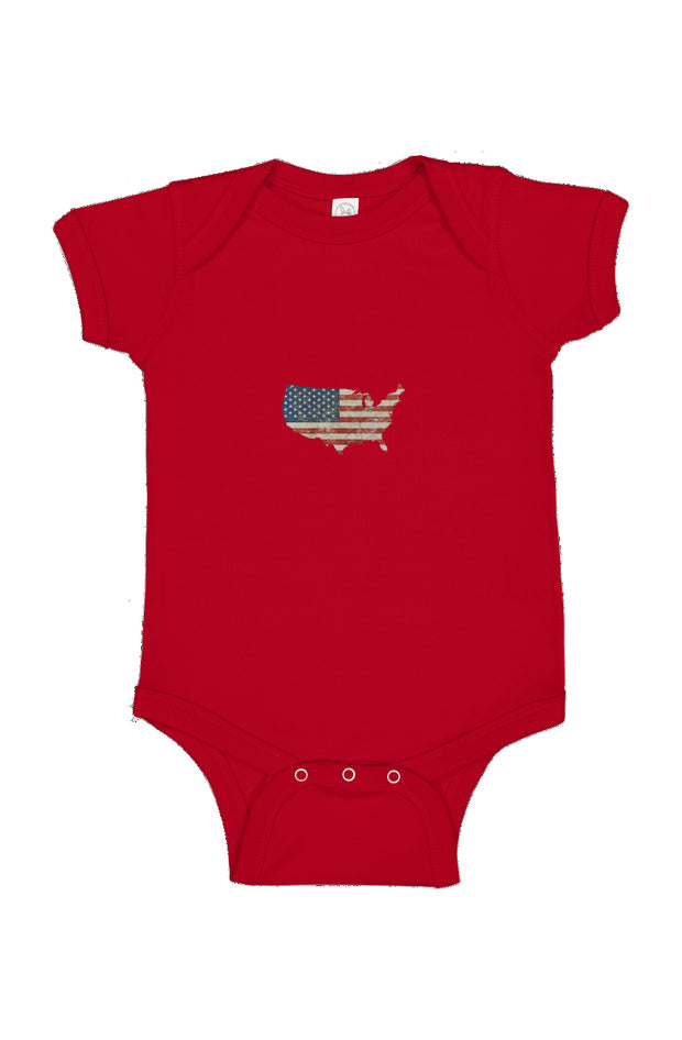 Red, White, And Blue - 4th of July - Merica - Infant Fine Jersey Bodysuit