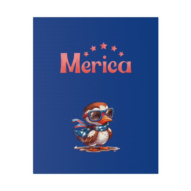 Red, White, And Blue - 4th of July - Merica Flyin Eagle Canvas, Stretched, 0.75"