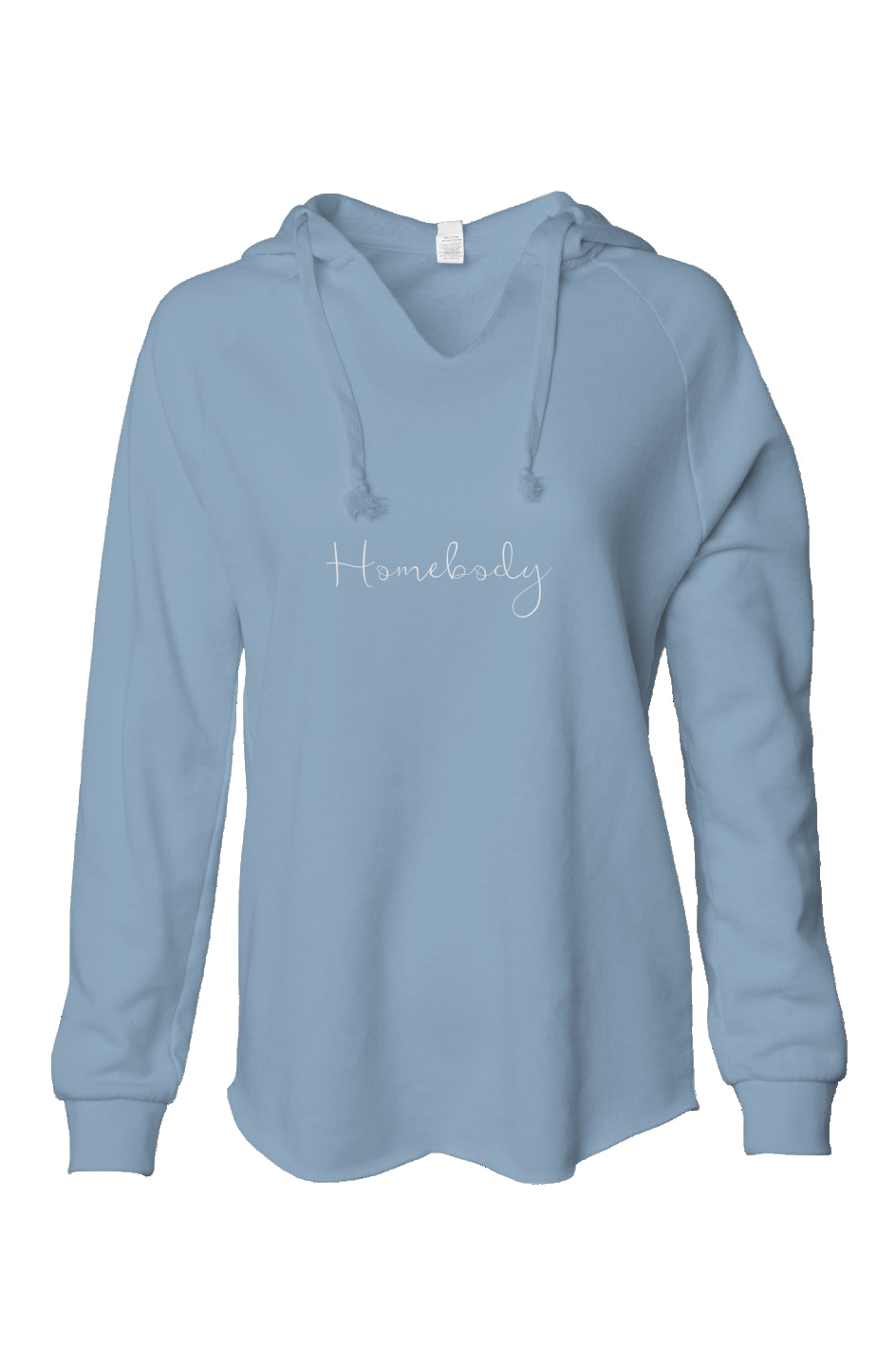 HOMEBODY - Embroiderd - Womens Lightweight  Wash Hooded Sweatshirt