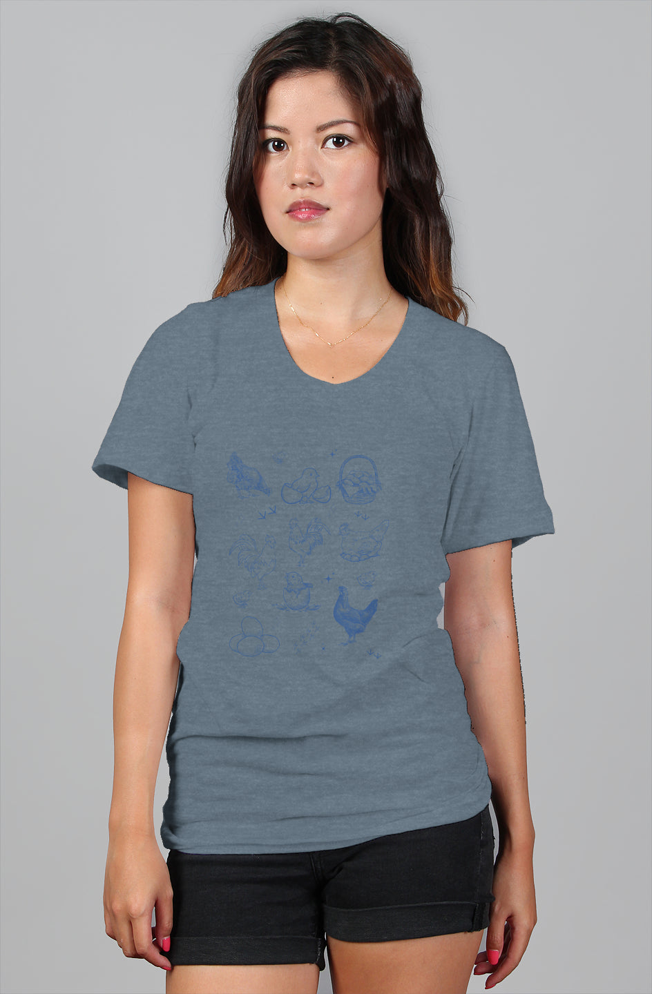 Jenna’s Chickens - Chicken Lady - womens relaxed t shirt