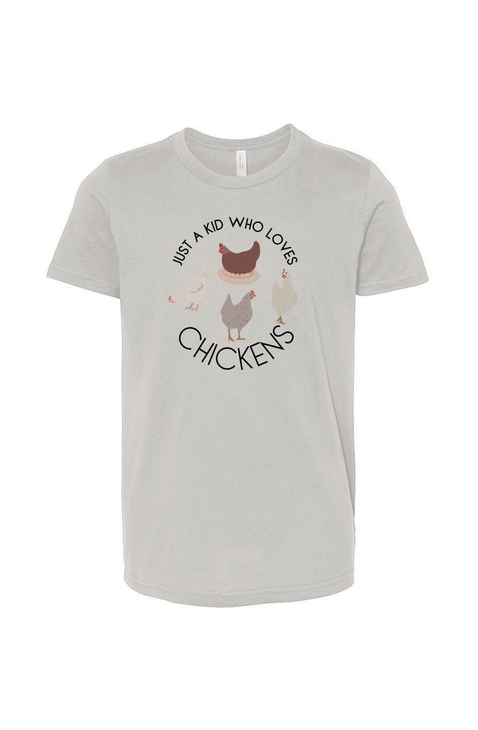 JUST A KID WHO LOVES CHICKENS - Chicken Lady - Youth Jersey Tee