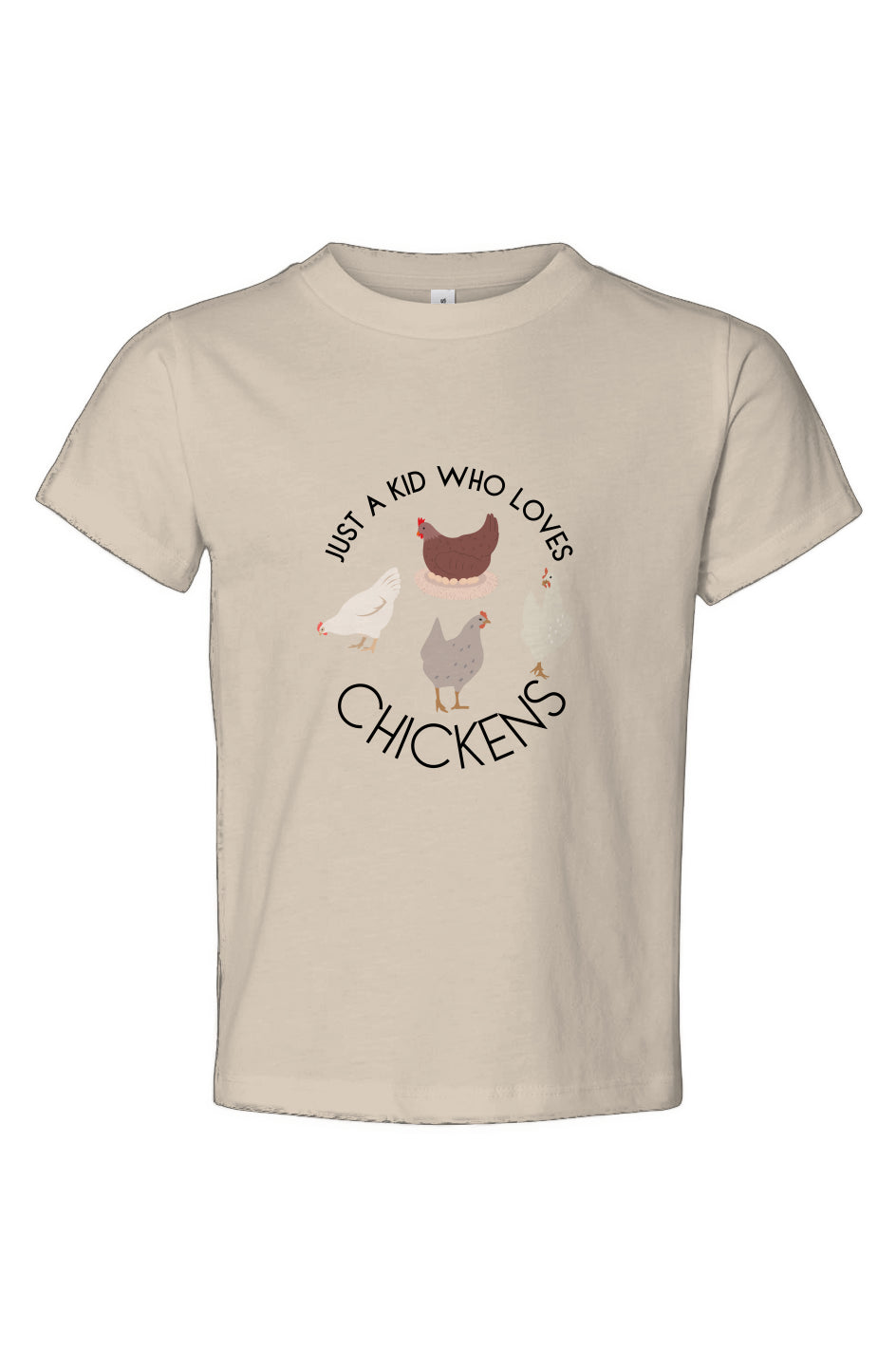 JUST A KID WHO LOVES CHICKENS - Chicken Lady - Toddler Jersey Tee