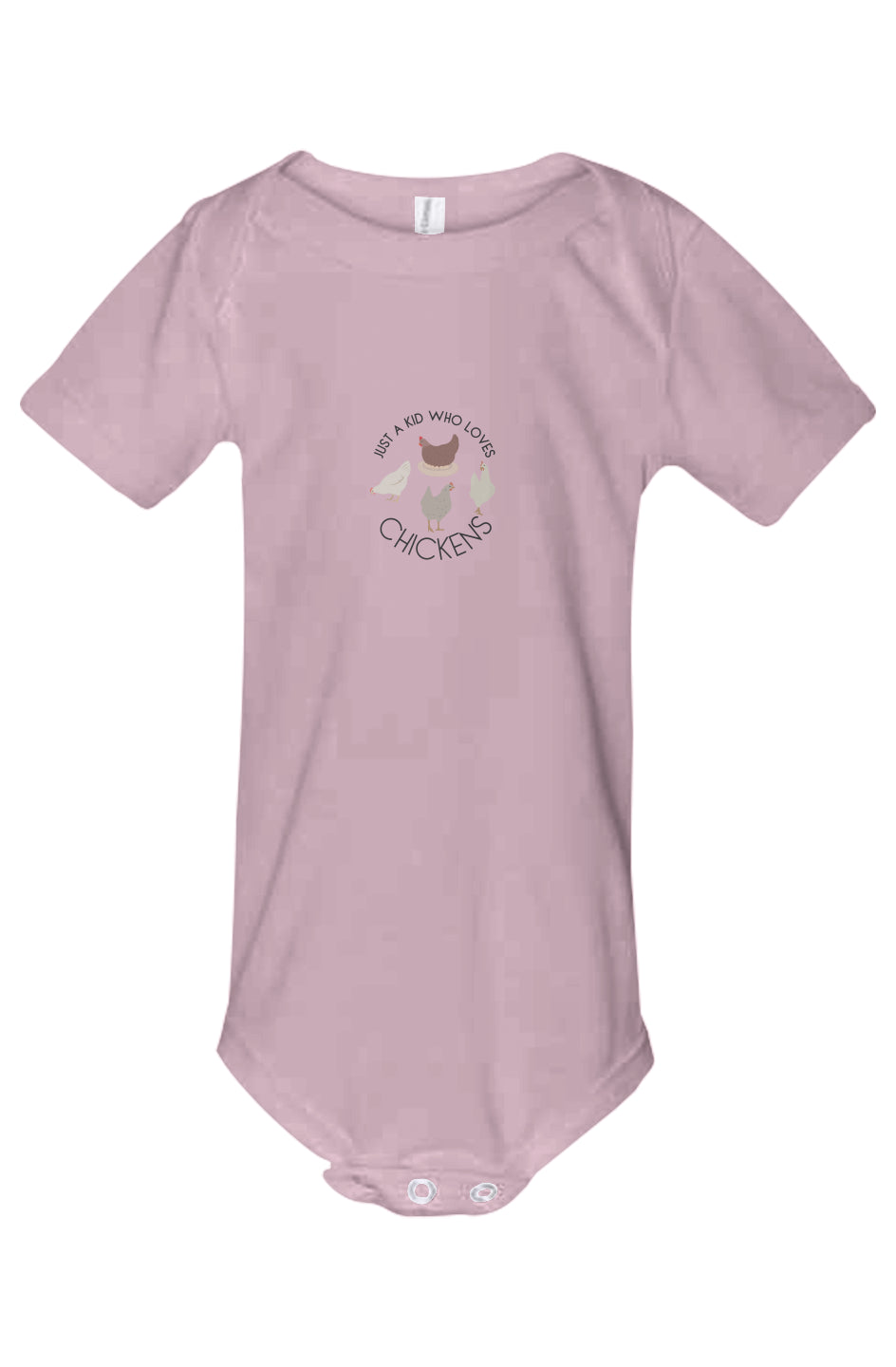 Just A Kid Who Loves Chickens - Chicken Lady - Baby Jersey One Piece