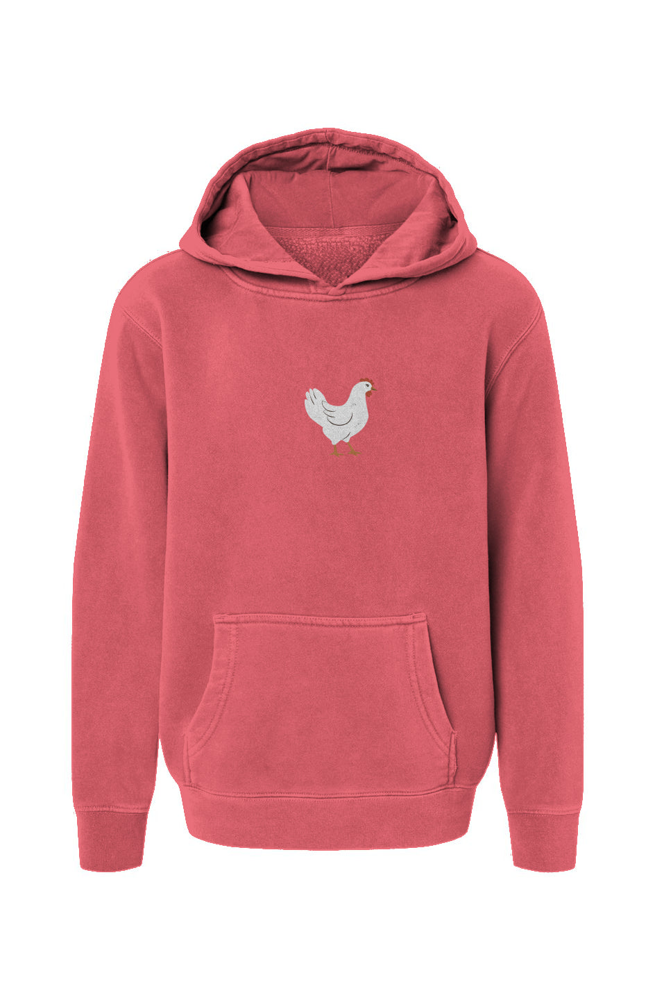 Chicken - chicken lady - Youth  Pigment-Dyed Hoodie