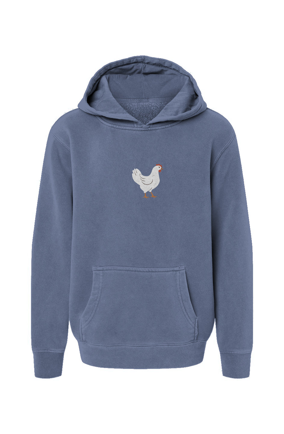 Chicken - chicken lady - Youth  Pigment-Dyed Hoodie