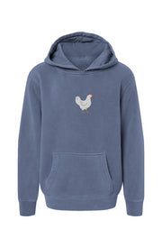 Chicken - chicken lady - Youth  Pigment-Dyed Hoodie