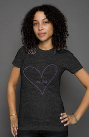 In Our Hearts - But God - womens heather t shirt