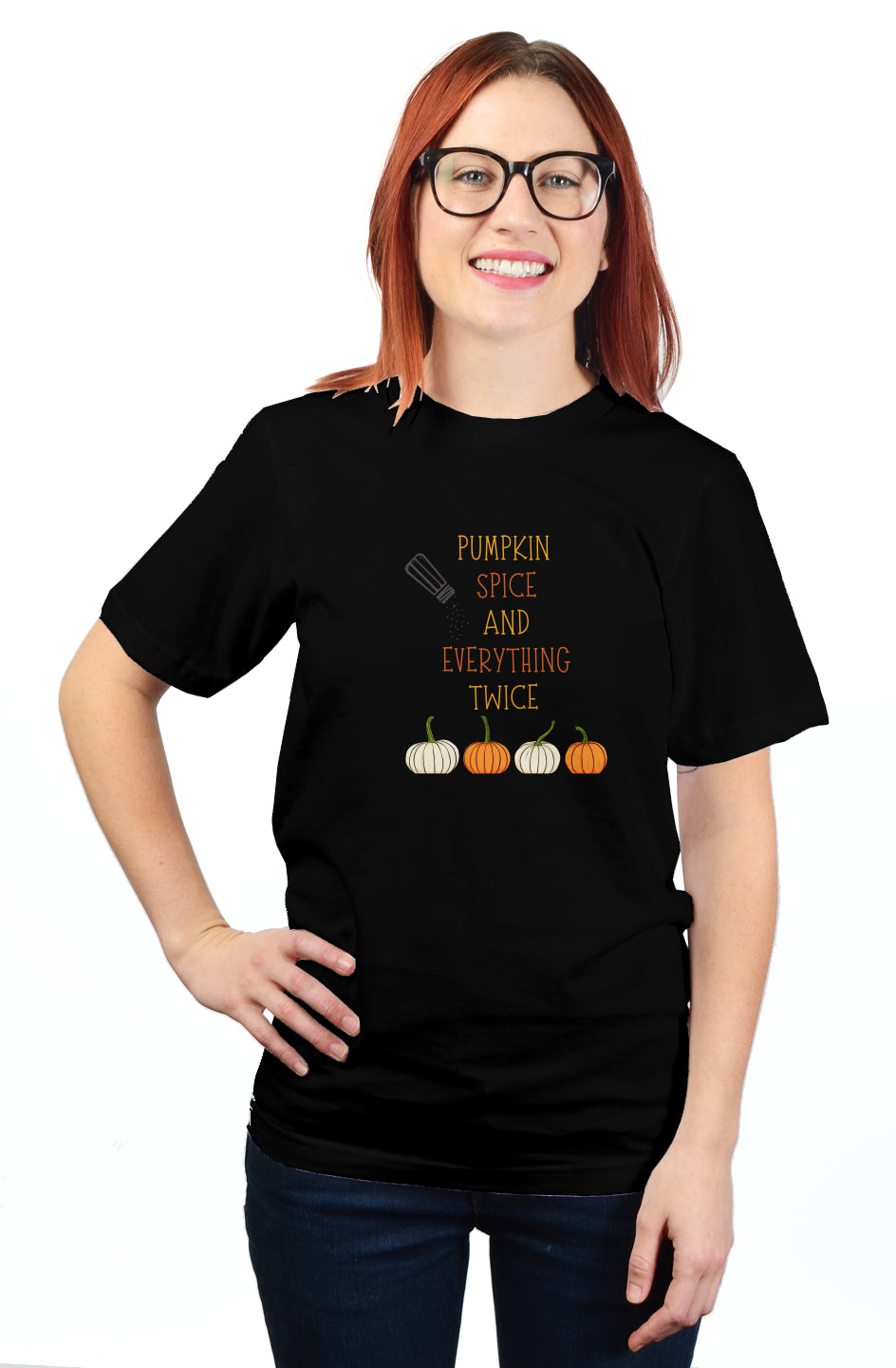 Autumn Double Take - Salyer Twinspirations - Pumpkin Spice - unisex t shirt