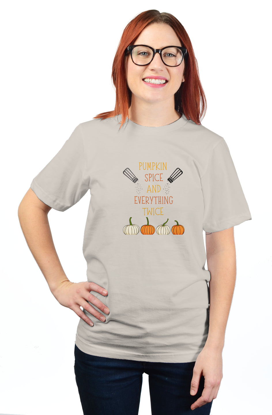 Autumn Double Take - Salyer Twinspirations - Pumpkin Spice - unisex t shirt