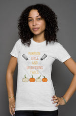 Autumn Double Take - Salyer Twinspirations - Pumpkin Spice - heather t shirt