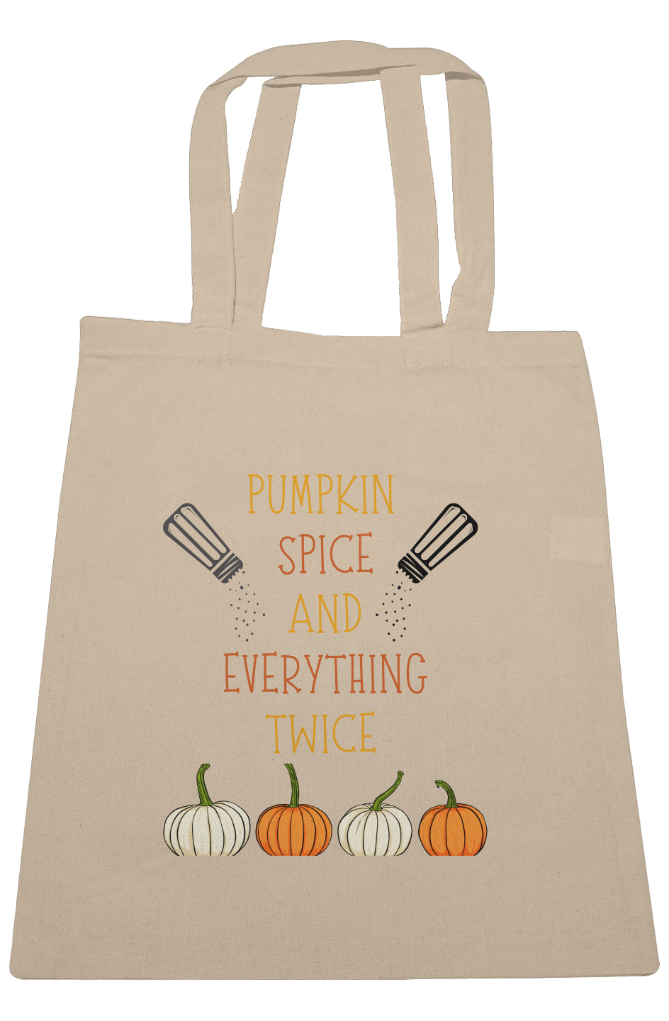 Autumn Double Take - Salyer Twinspirations - Pumpkin Spice -  Canvas Tote