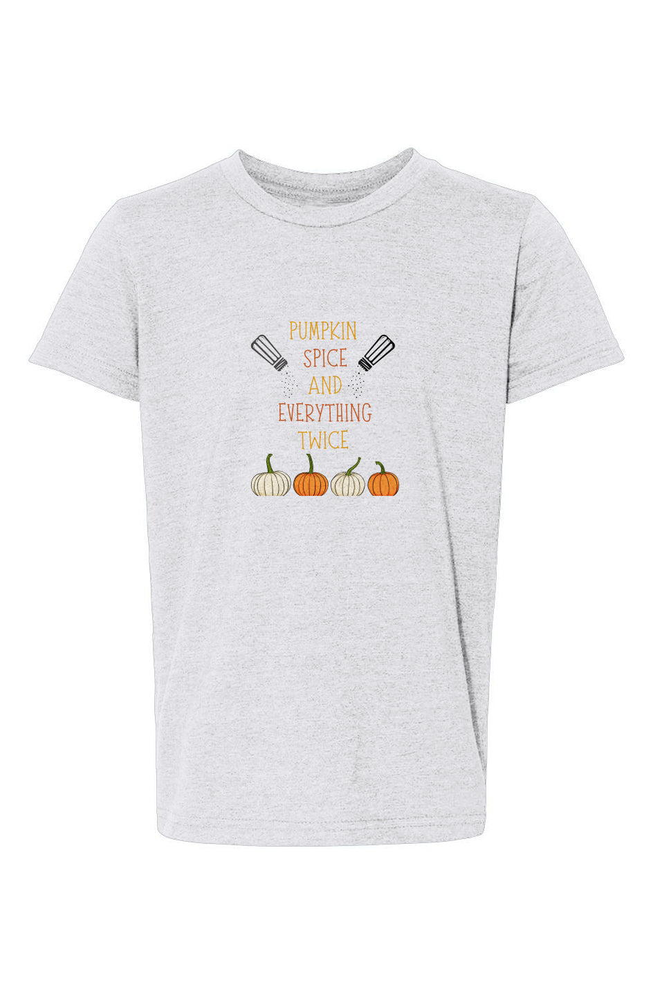 Autumn Double Take - Salyer Twinspirations - Pumpkin Spice - Youth CVC Jersey Tee