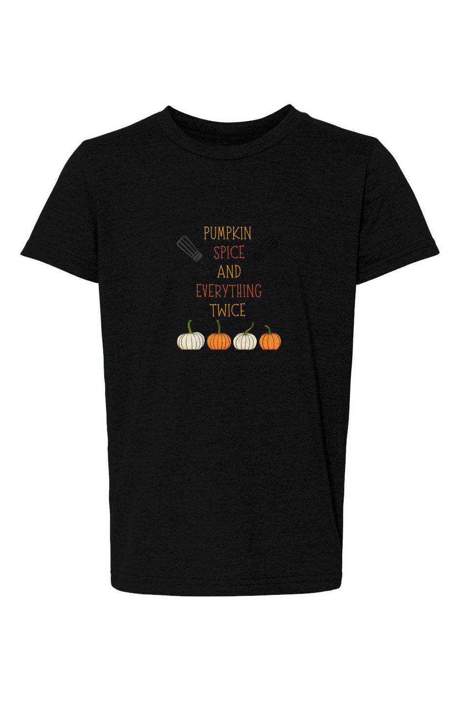 Autumn Double Take - Salyer Twinspirations - Pumpkin Spice - Youth CVC Jersey Tee