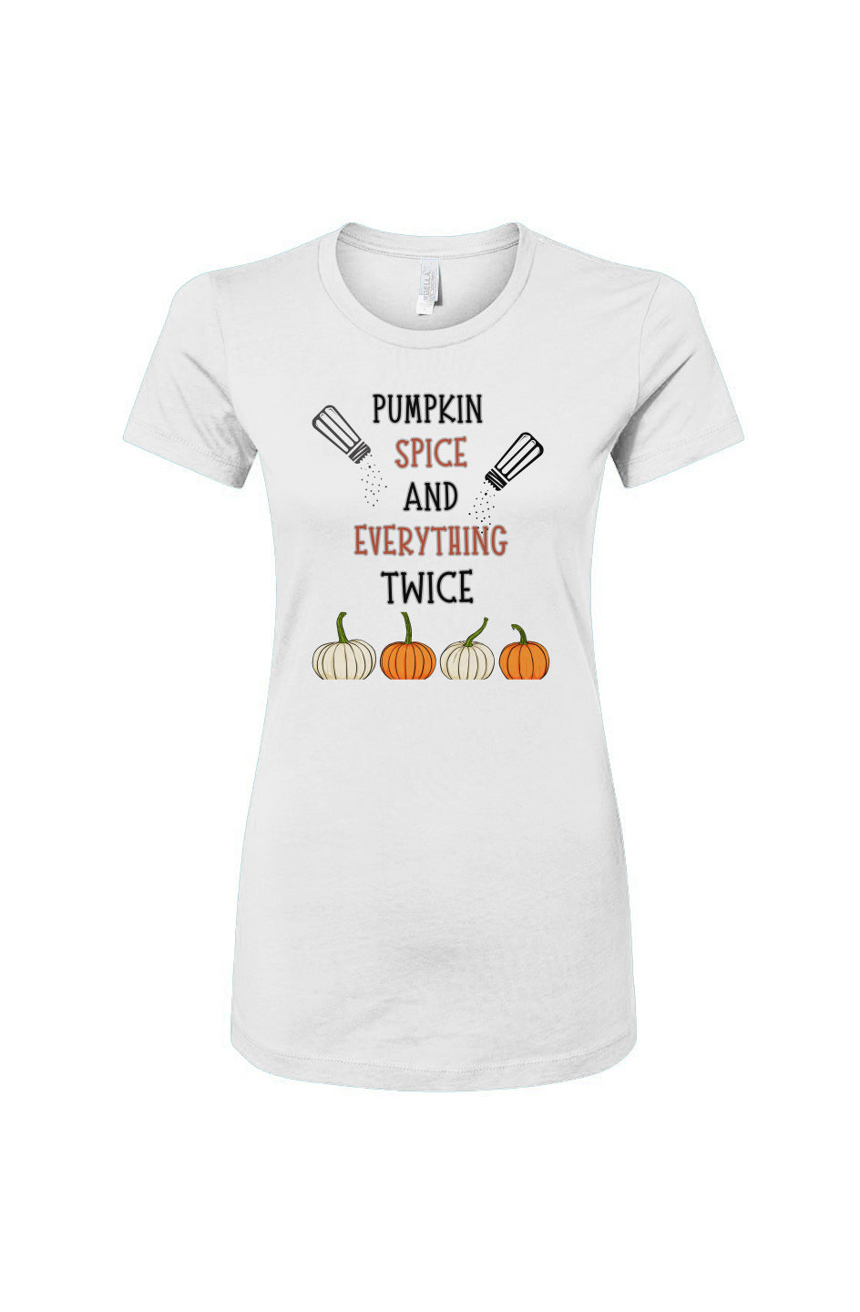 Autumn Double Take - Salyers Twinspirations - Pumpkin Spice - Women's Slim Fit Tee