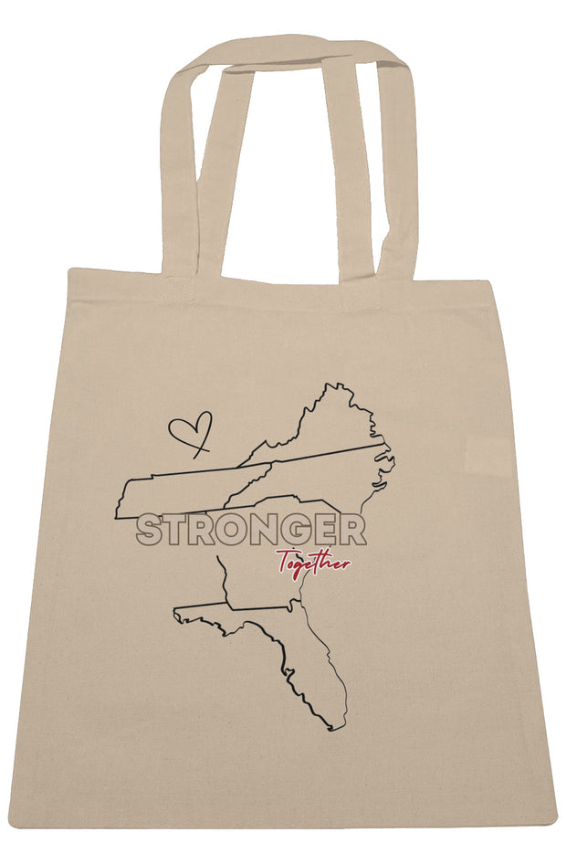 Sellers Dozen - Stronger Together - Disaster Relief Large Canvas Tote