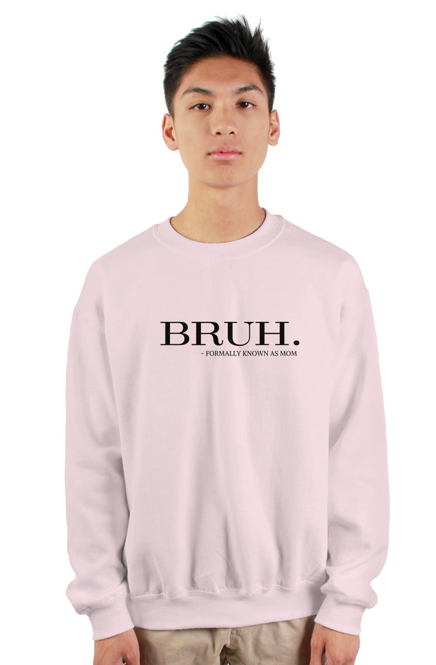 The Collins Kids - BRUH FORMALLY KNOWN AS MOM - gildan heavy crewneck sweatshirt