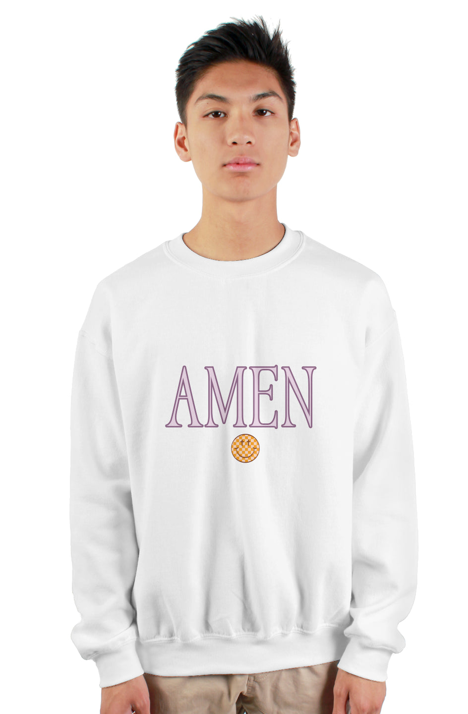 The Collin’s Kids - AMEN - gildan heavy crewneck sweatshirt