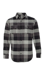 Bradley bunch Long Sleeve Flannel Grey And Black