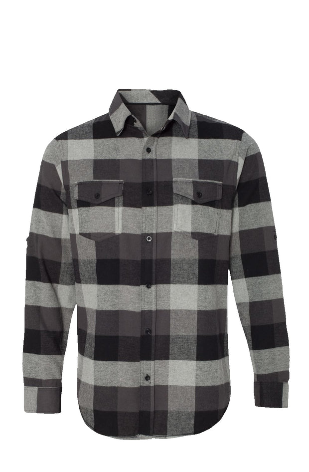 Bradley bunch Long Sleeve Flannel Grey And Black