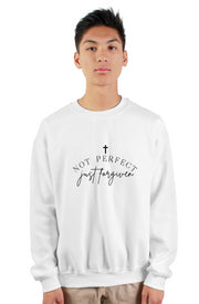 Not Perfect Just Forgiven - The Collin’s Kids - gildan heavy crewneck sweatshirt