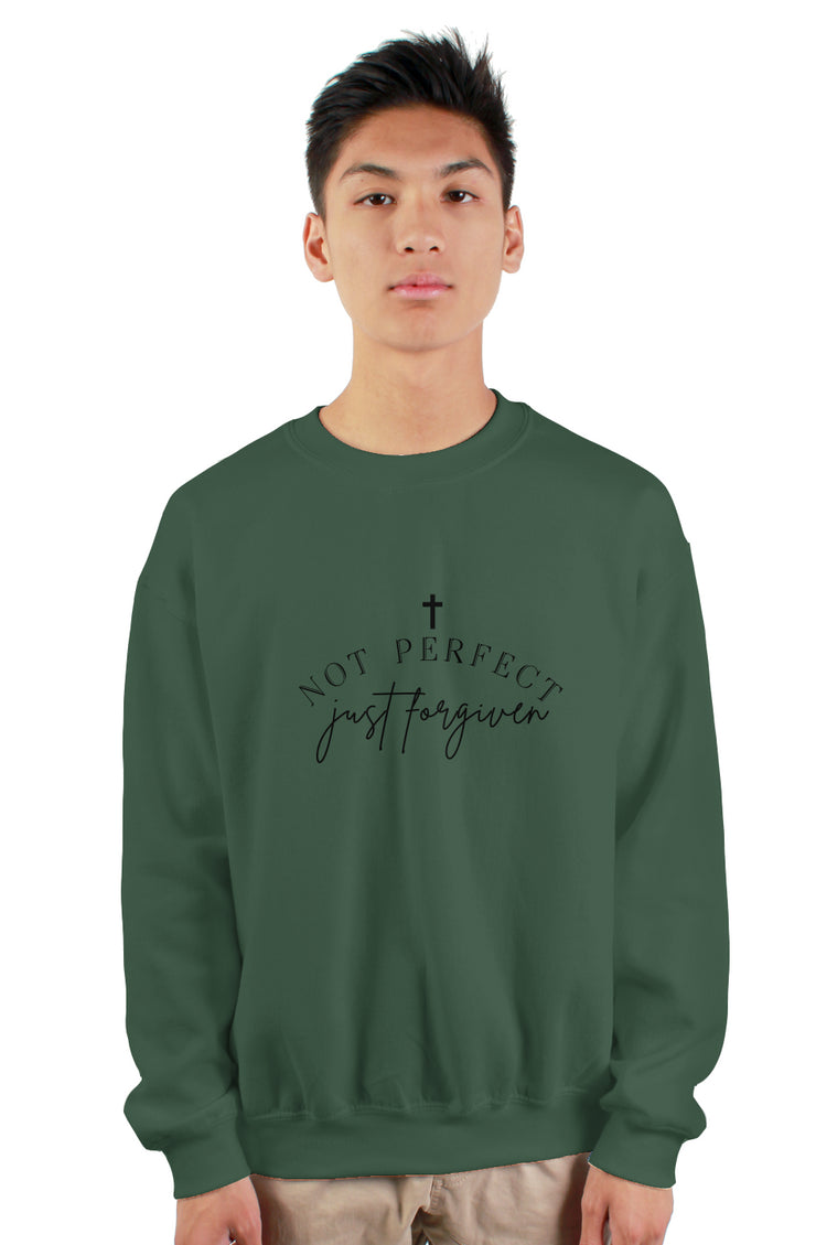 Not perfect just forgive. - Collin’s kids - gildan heavy crewneck sweatshirt