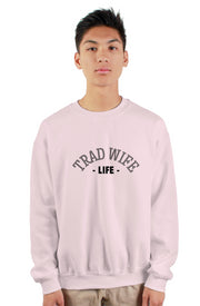 Trad Wife Life - Collins Kids - gildan heavy crewneck sweatshirt