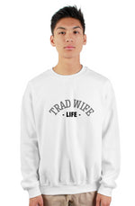 Trad Wife Life - Collins Kids - gildan heavy crewneck sweatshirt