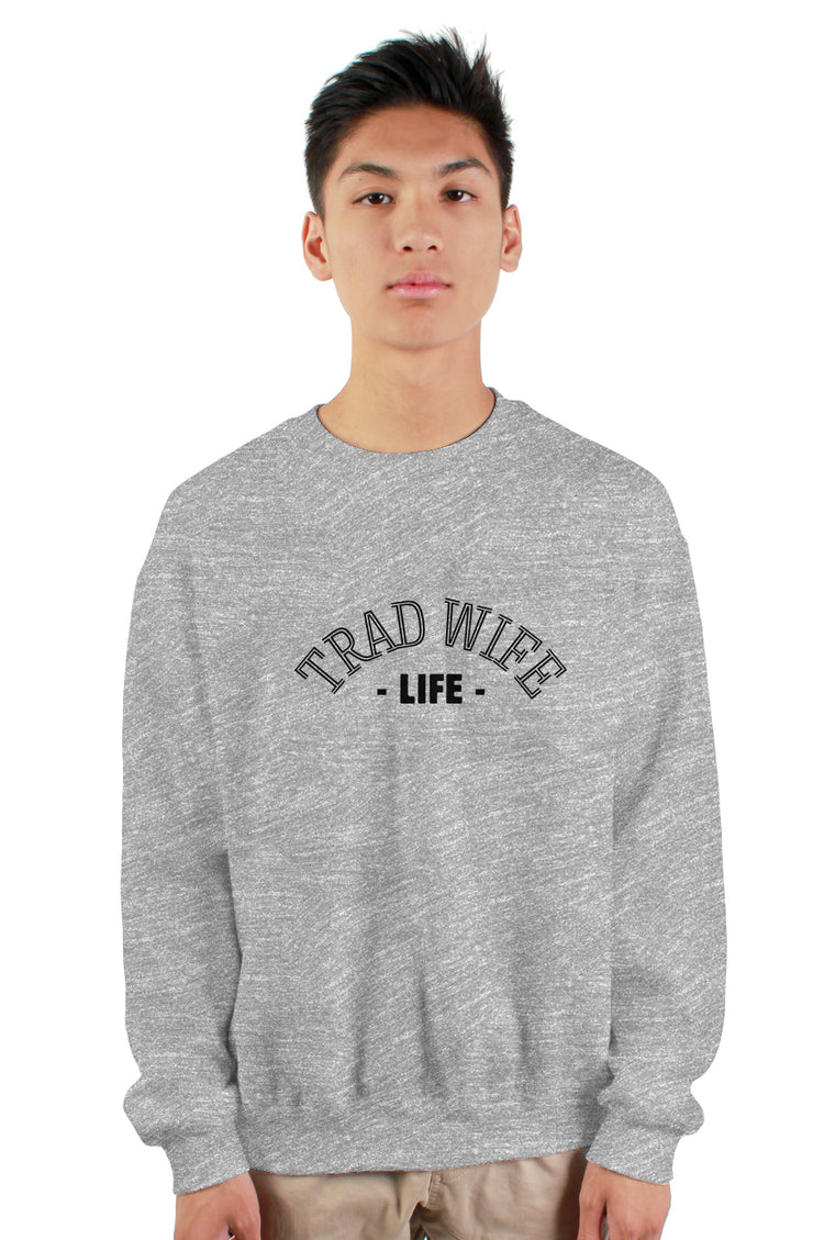 Trad wife life - the Collin’s kids- gildan heavy crewneck sweatshirt