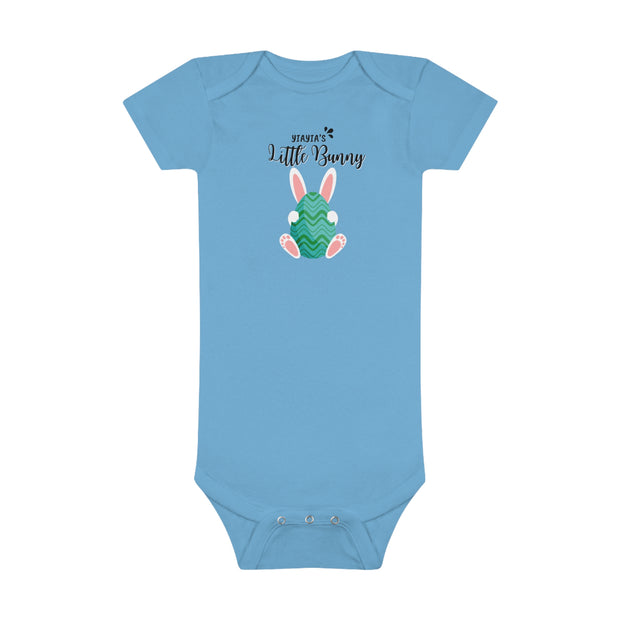 Yiayias little bunny Easter Baby Short Sleeve Onesie®