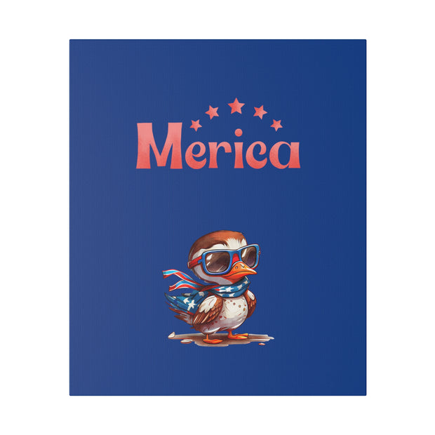 Red, White, And Blue - 4th of July - Merica Flyin Eagle Canvas, Stretched, 0.75"