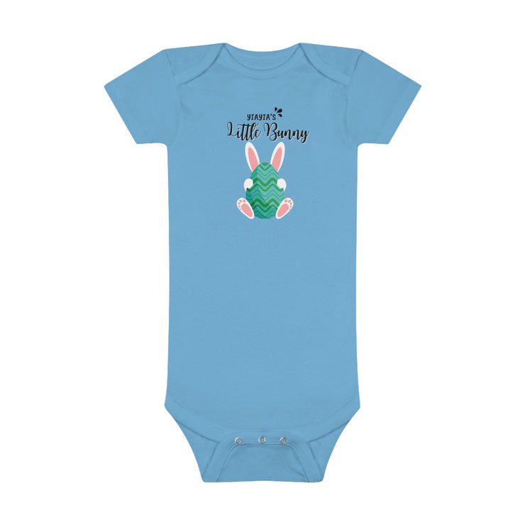 Yiayias little bunny Easter Baby Short Sleeve Onesie®