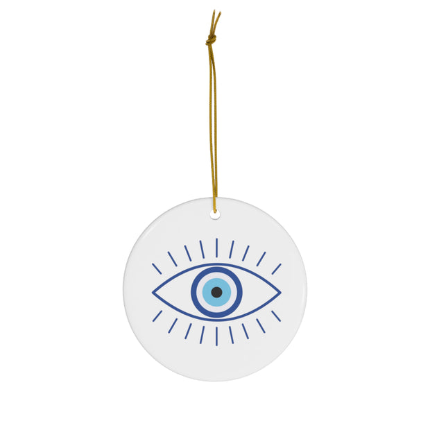 EVIL EYE Ceramic Ornament, 4 Shapes