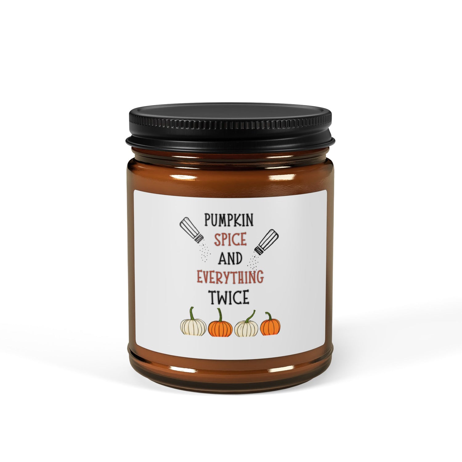 Autumn Double Take - Salyers Twinspirations - Pumpkin Spice -  Soy Candle (Multi-Size, Amber Jar)