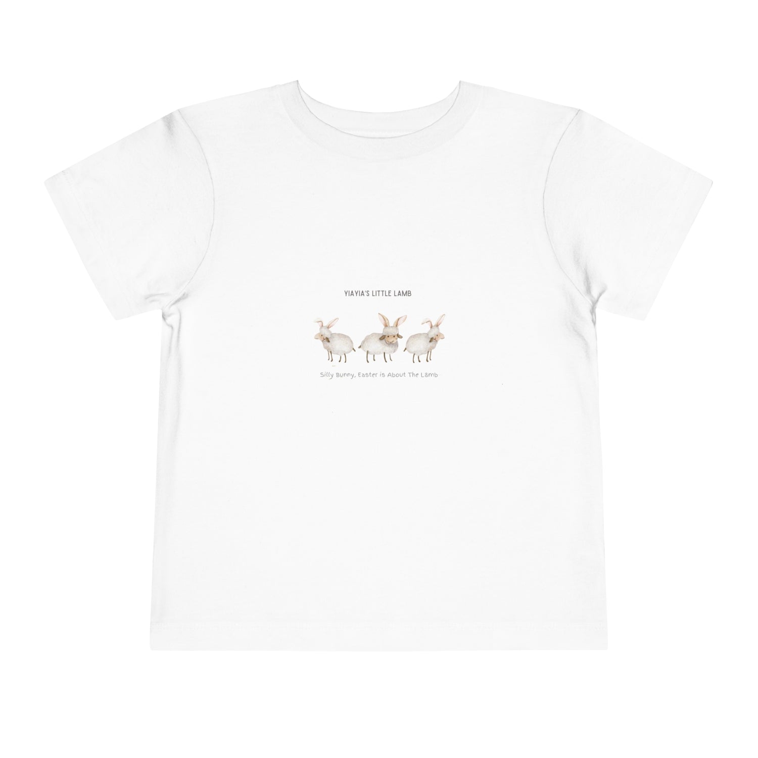 Copy of Yiayias little lamb - Easter - Toddler Short Sleeve Tee