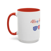 Red, White, And Blue - 4th of July - Sunnies -  Coffee Mug (11, 15oz)