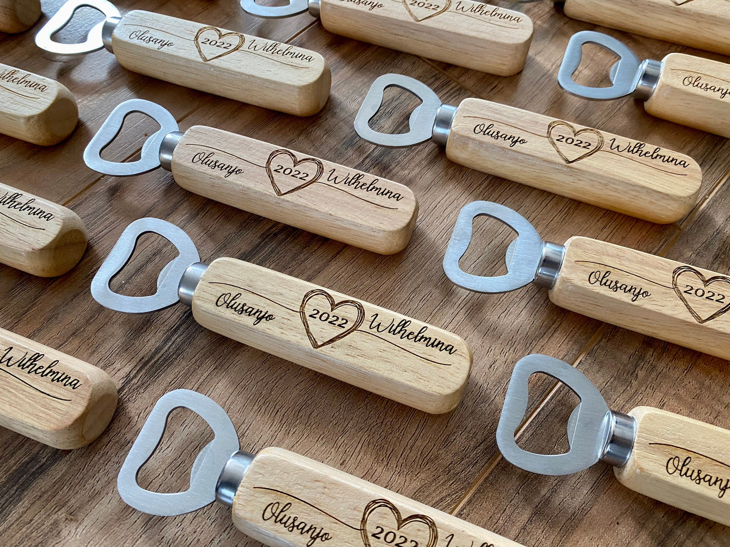 Wood Bottle Opener Wedding Favors