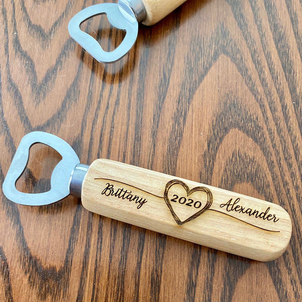 Wood Bottle Opener Wedding Favors