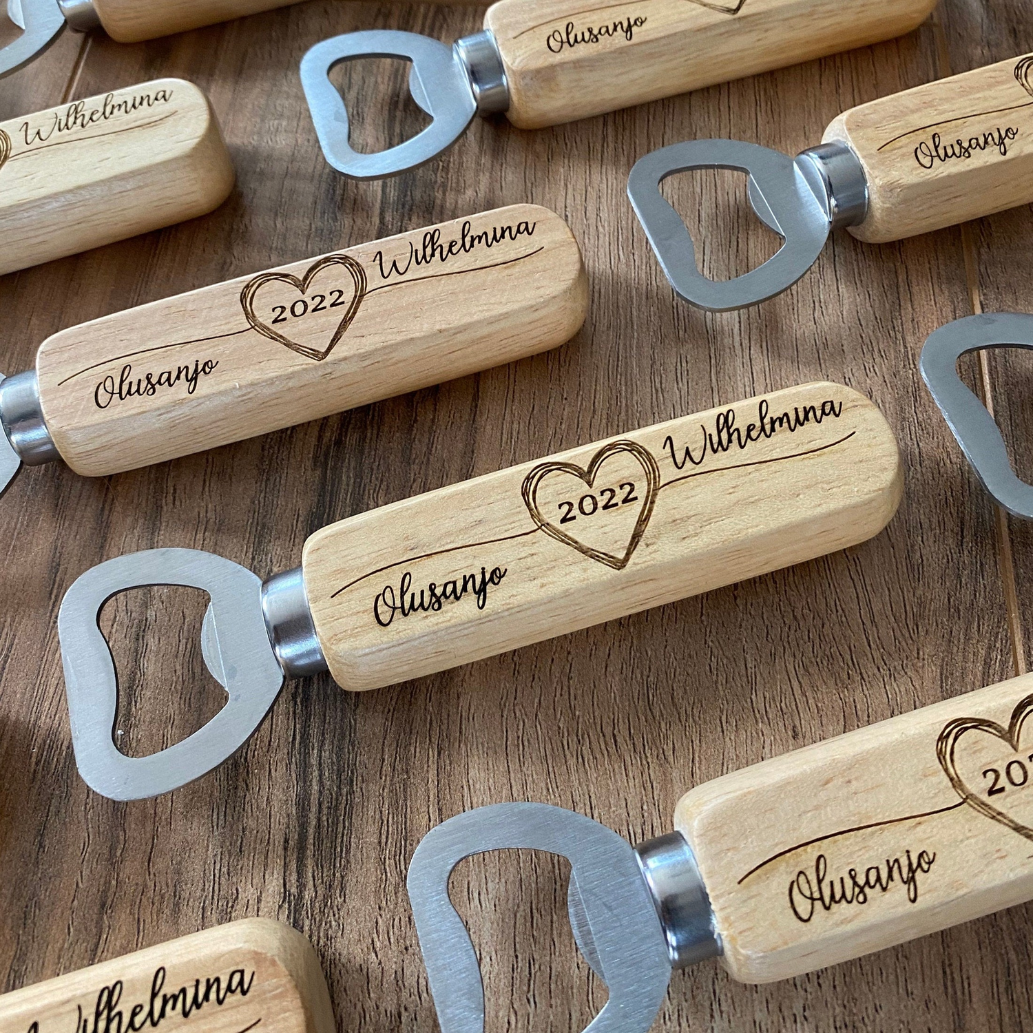 Wood Bottle Opener Wedding Favors