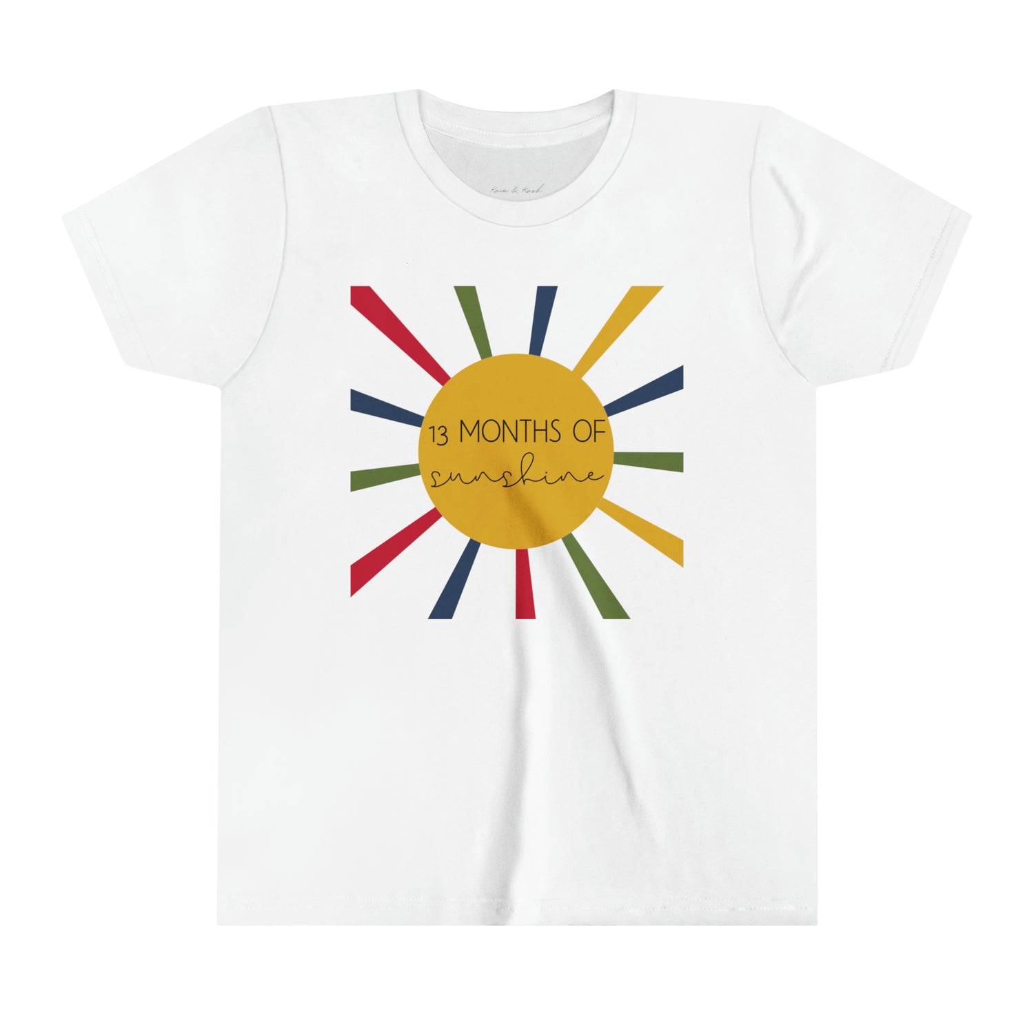 13 Months of Sunshine - You Are My Sunshine -Youth Short Sleeve Tee